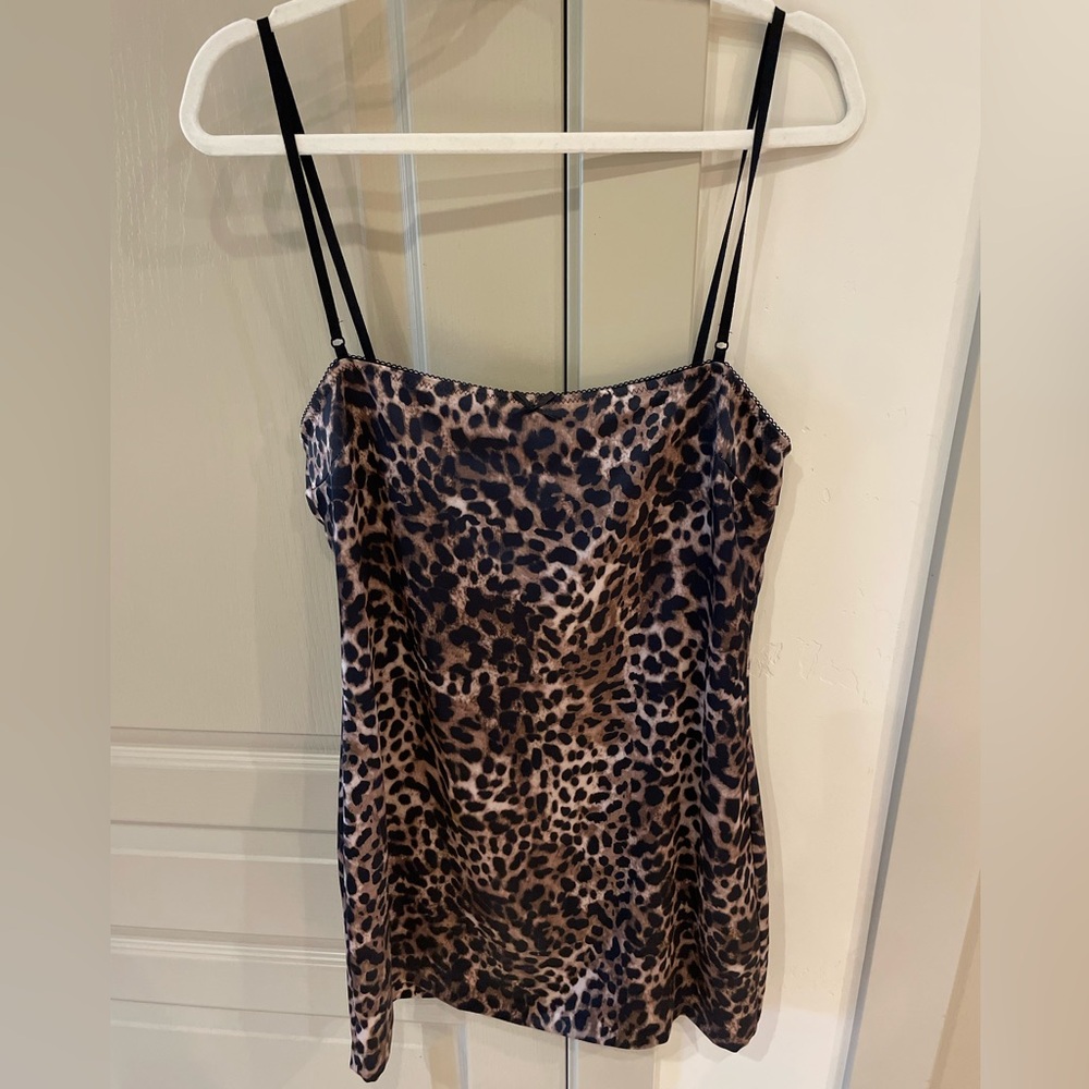 Brand New Zara Animal Print Dress with Black Straps